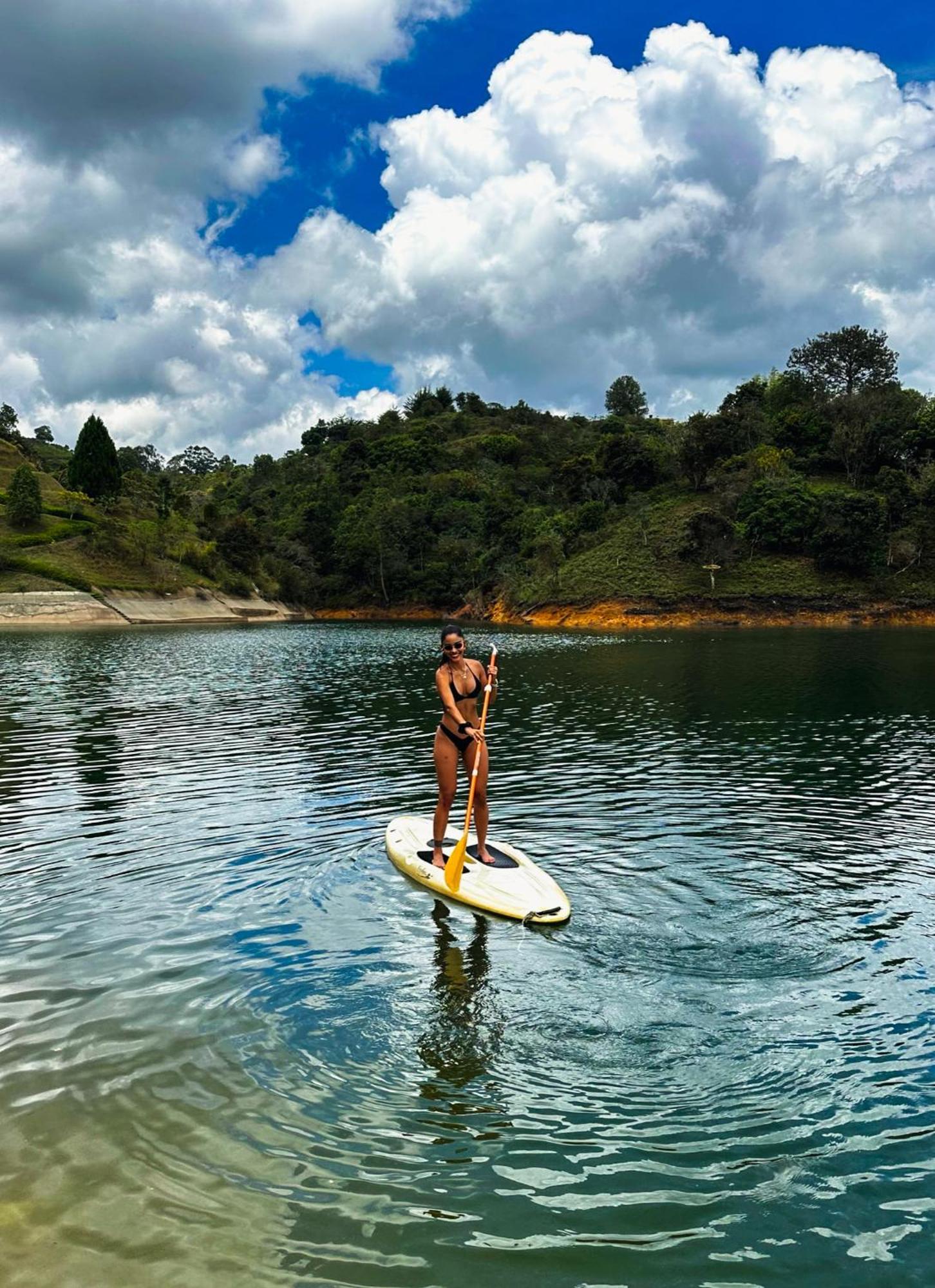 The Boato Hotel Guatape Exterior photo Stand Up Paddle Boarding at the dam